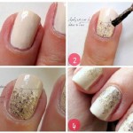 Gradient glitter nails in 4 easy steps
